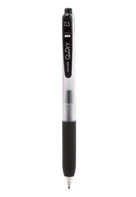 Bút gel crown qd-017 đen