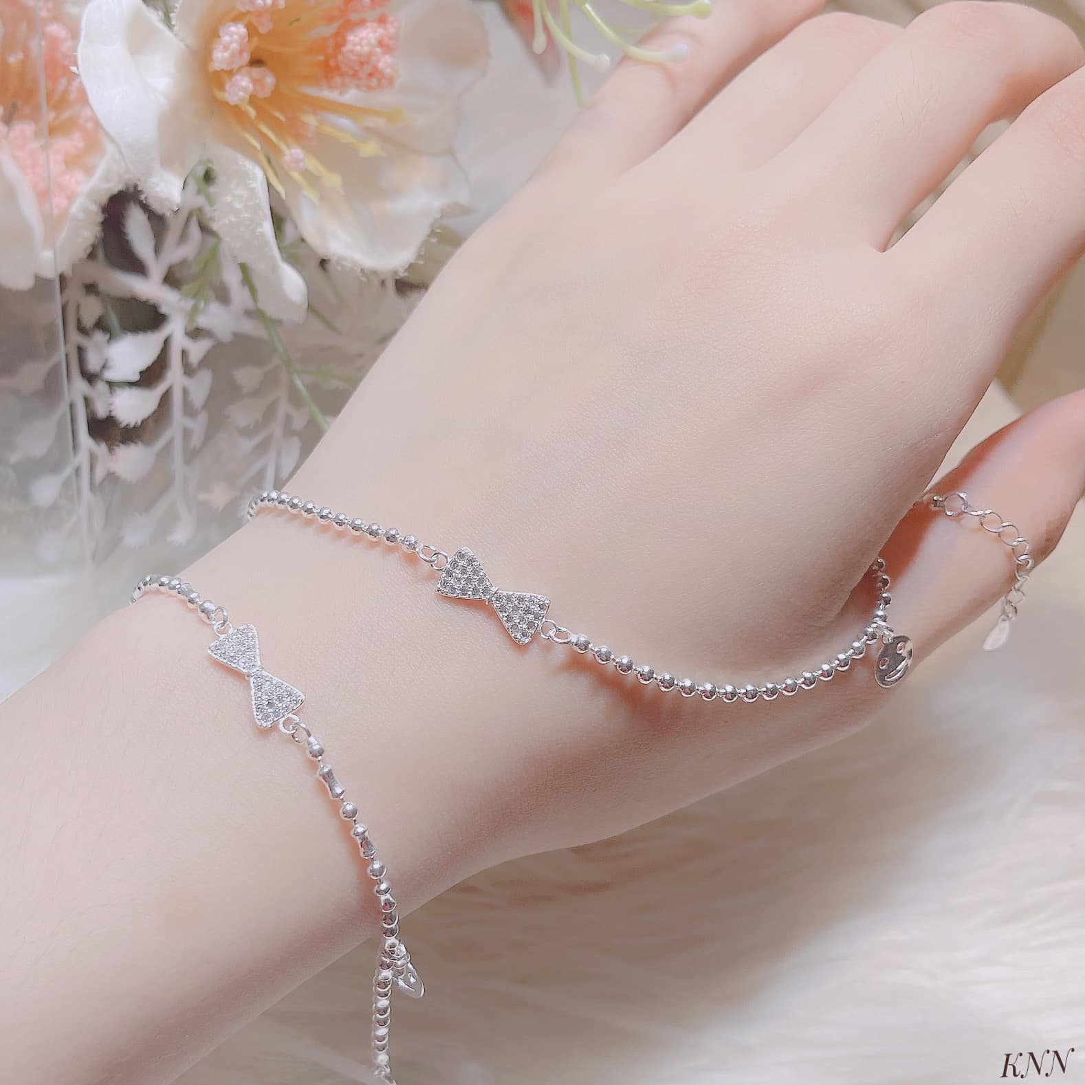 Lắc tay nữ thời trang chất liệu bạc s925 MS058