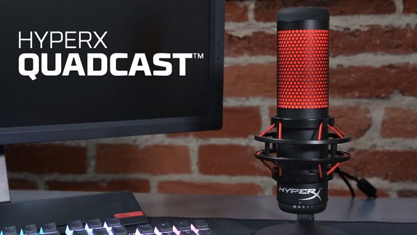 Microphone Kingston HyperX Quadcast Gaming - Hàng Chính Hãng