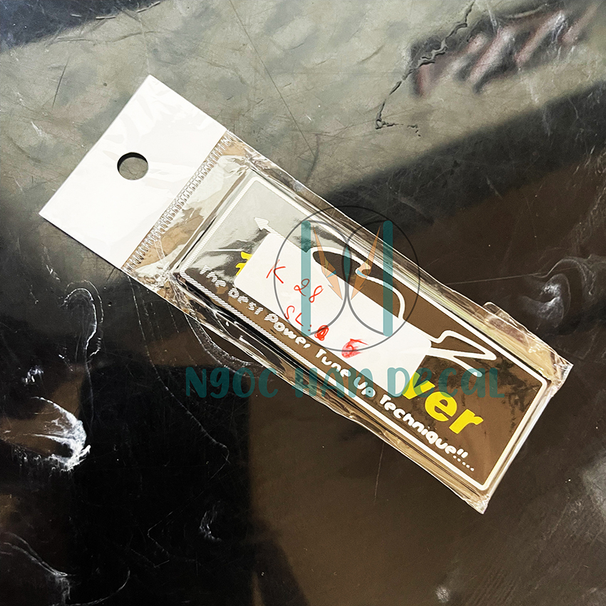 TEM NHÔM DECAL 3D CHỮ NỔI SIÊU ĐẸP