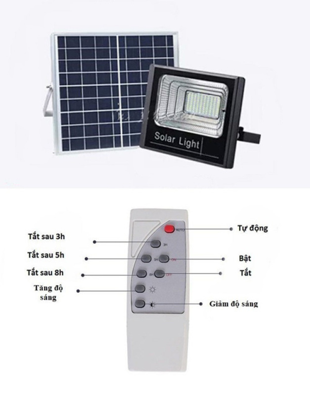 đèn năng lượng mặt trời 100W