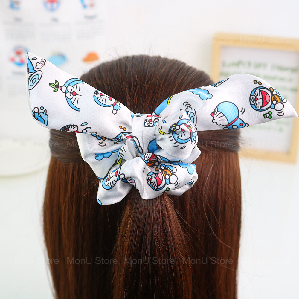 Cột tóc scrunchies tai thỏ hình DORAEMON DOREMON dễ thương cute MON0160