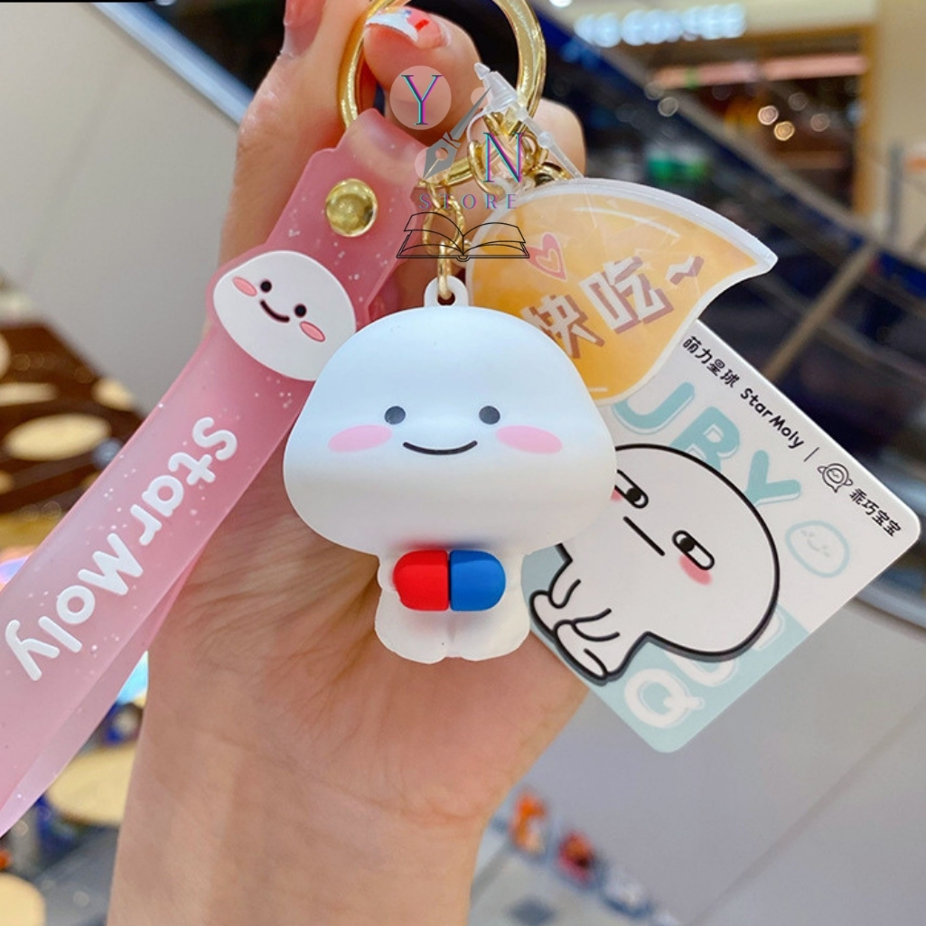 Móc Khóa Hoạt Hình 50 Sắc Thái Siêu Cute