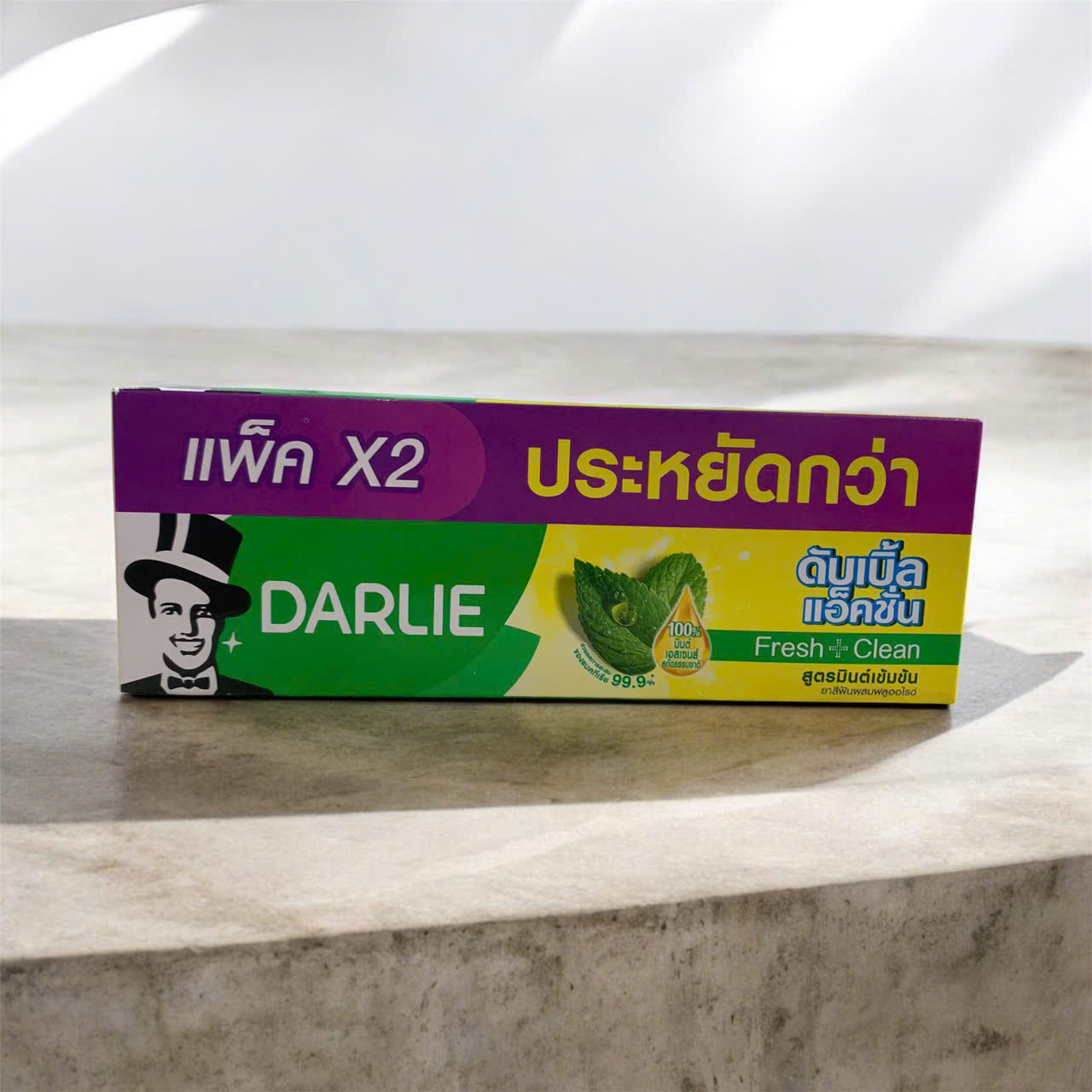 Kem đánh răng ông tây bạc hà Thái Lan (hộp 2 tuýp)
