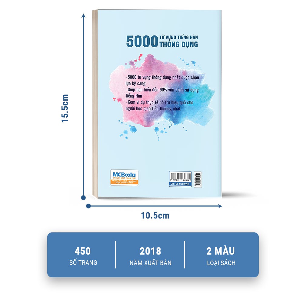 5000 Từ Vựng Tiếng Hàn Thông Dụng - MCBooks