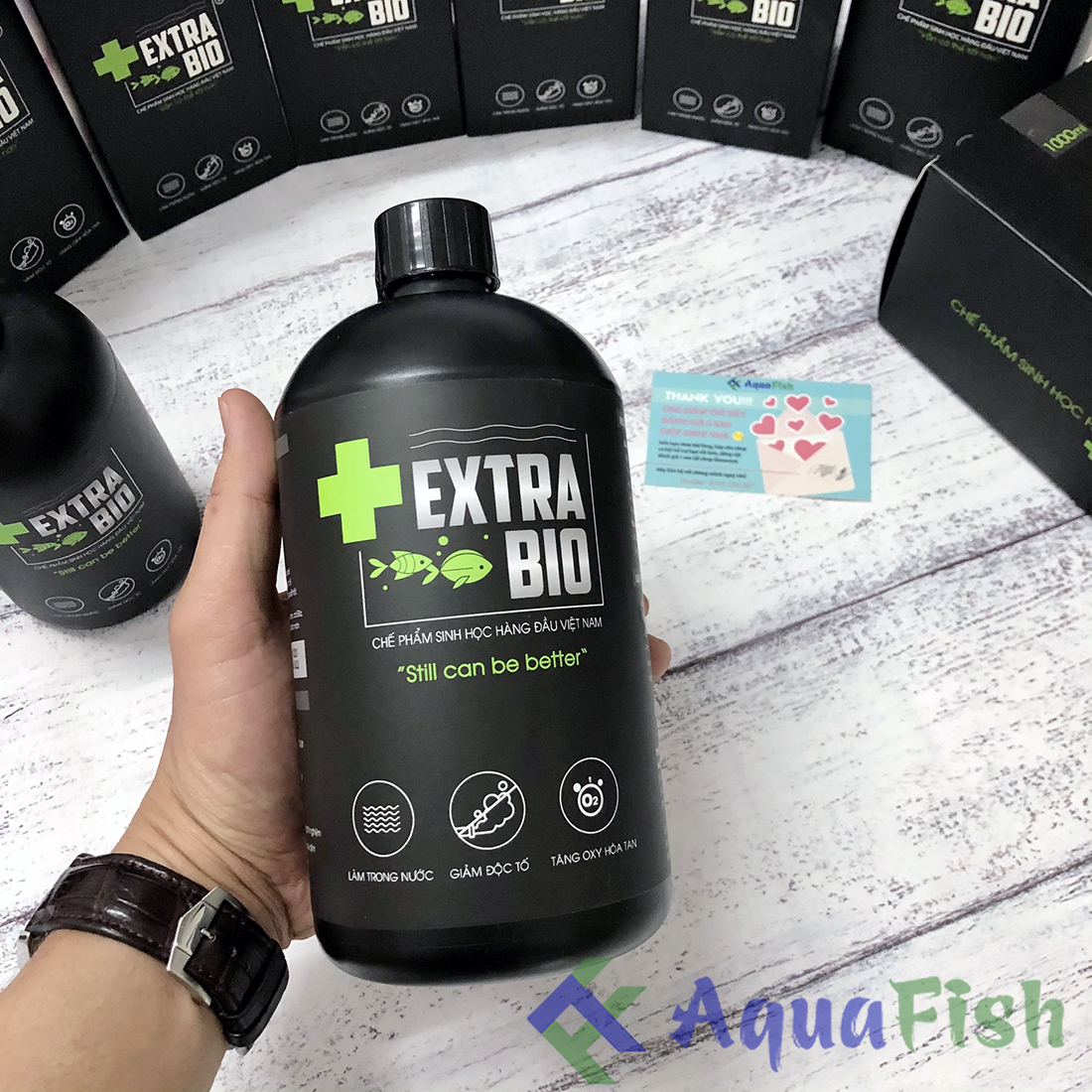[HOÀN TIỀN 10%]Men Vi Sinh Extra Bio 500ml, 1000ml (men vi sinh giúp làm trong nước cho bể cá cảnh, hồ cá cảnh)