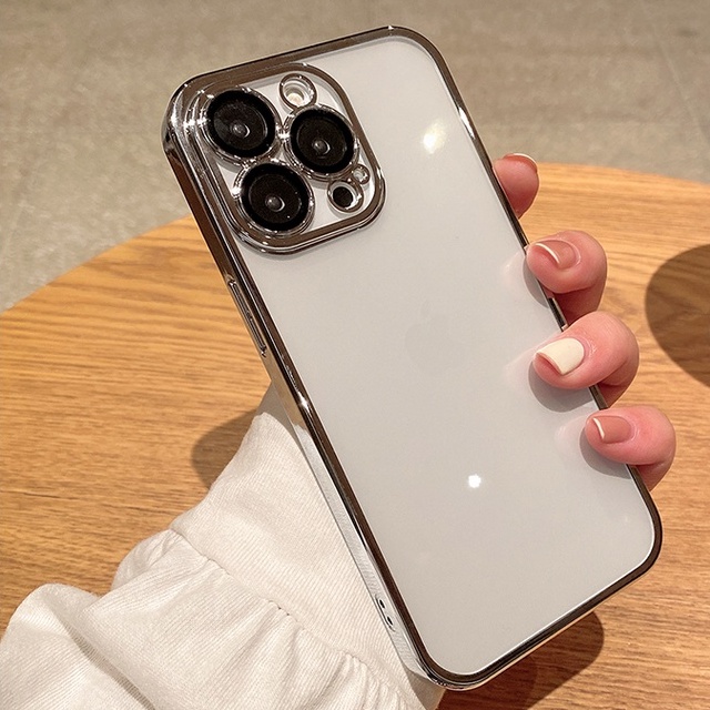 [ỐP LƯNG BẢO VỆ CAMERA] iPhone 15/ 15 Plus/ 15 Pro/ 15 Pro Max/ iPhone 14/ 14 Plus/ 14 Pro/ 14 Pro Max/ iPhone 13/ 13 Pro/ 13 Pro Max Silicon trong viền màu hiệu Sulada