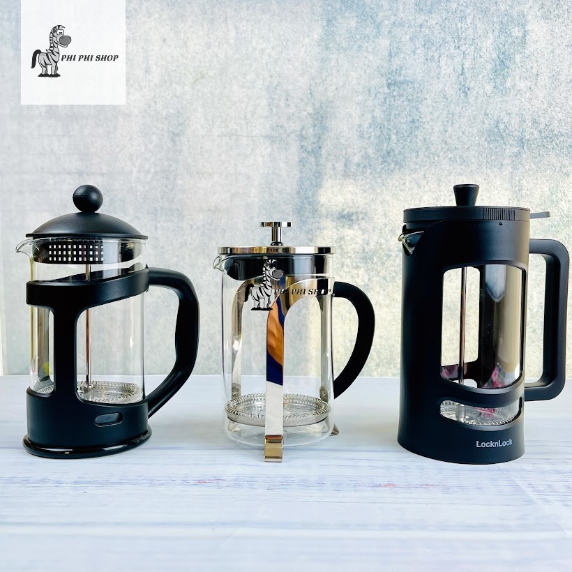 [HCM]Bình pha cà phê french press kiểu pháp lock and lock  bình pha cà phê phin bình pha trà dung tích 800ml LLG018 LLG019