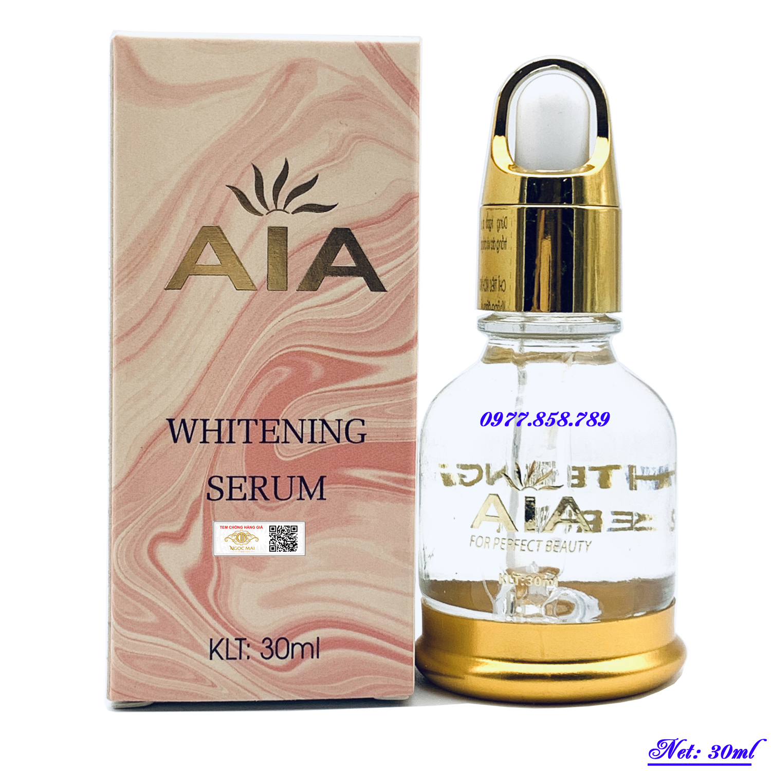 Serum dưỡng da trắng da chống nắng ngăn ngừa lão hóa AIA Cosmetics 30ml - WHITENING SERUM Mỹ phẩm AIA