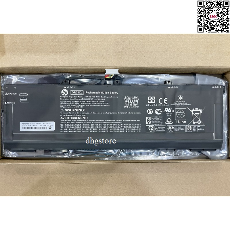 Laptop battery for hp elitebook x360 830 g5 830 g6 or04xl l34449-005 53.2wh