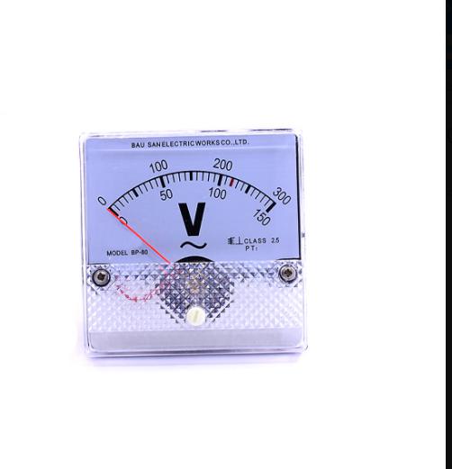 Đồng Hồ Vôn Kế Xoay Chiều 8x8x3.5Cm