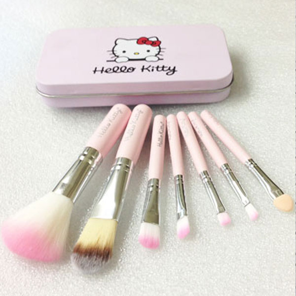 [HCM]Bộ cọ trang điểm Hello Kitty 7 cây siêu dễ thương