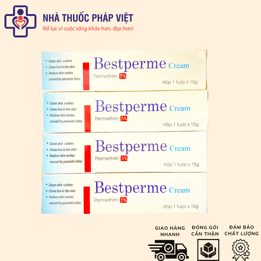 Kem bôi ghẻ BESTPERME CREAM 15g