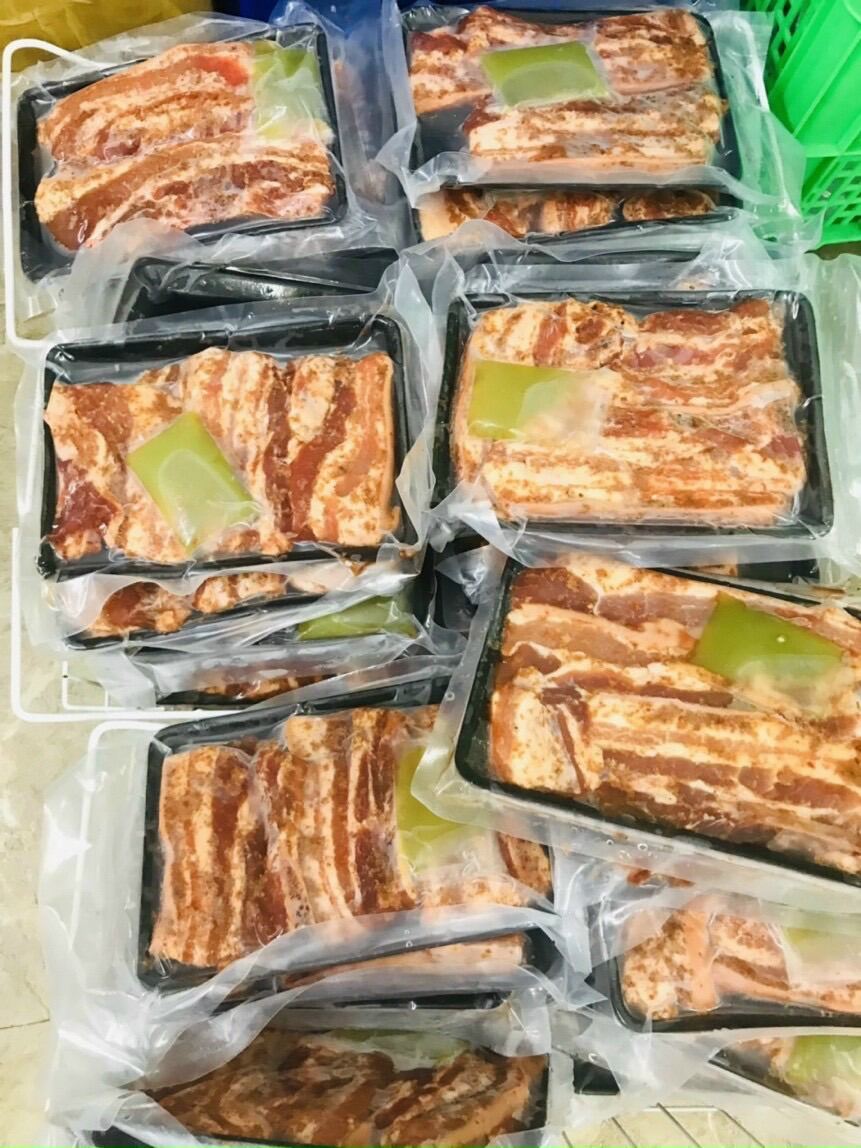 Ba rọi ướp xả ớt 1 nắng 500gr (giao tphcm)