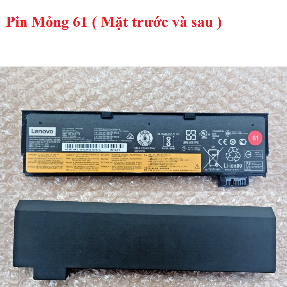 Pin Laptop Lenovo ThinkPad T470 T570 T480 T580 A475 A485 P51S P52S TP25 01AV427 SB10K97580 01AV423 01AV424 61 61++
