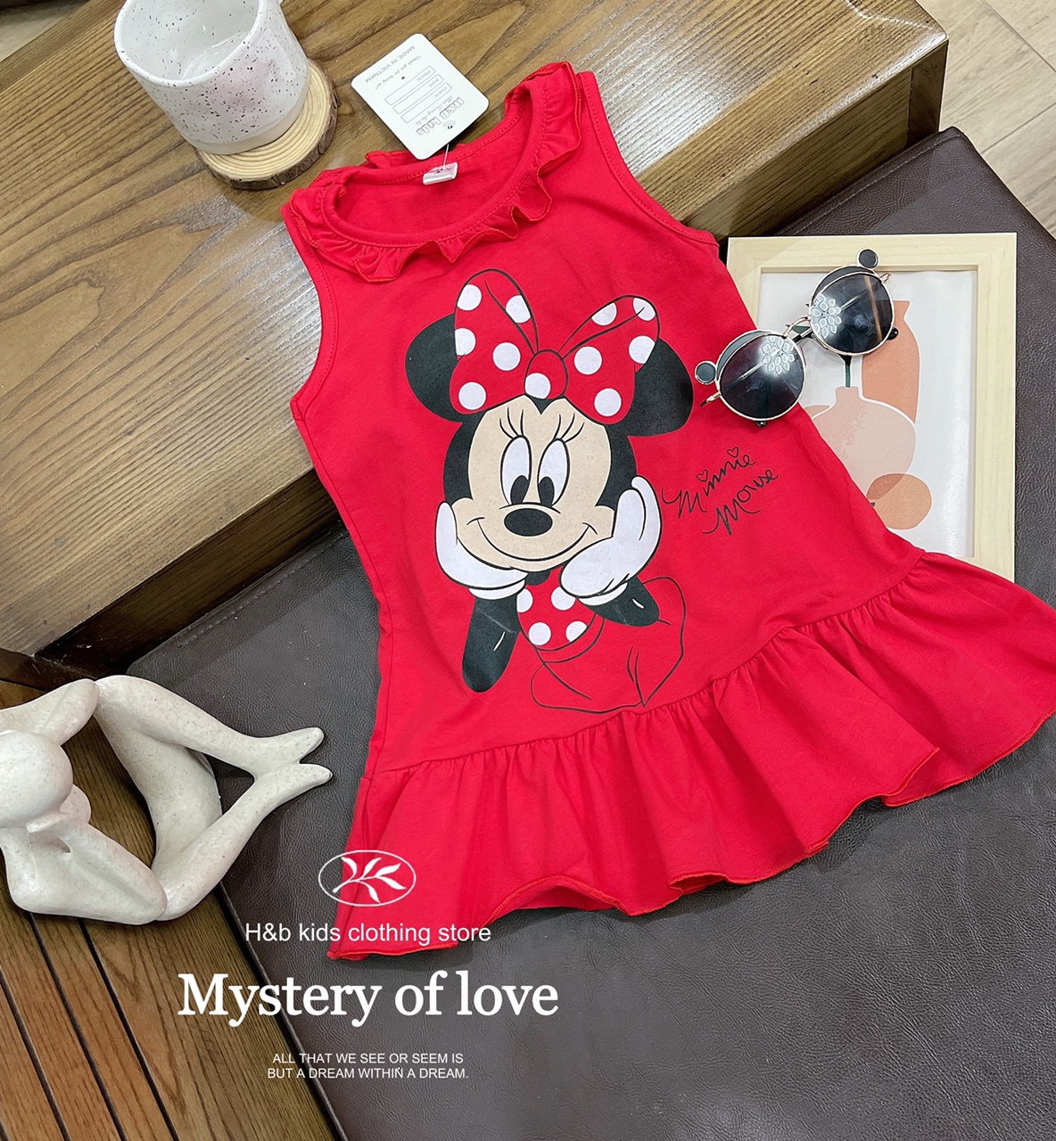 [Siêu Sale] Đầm Mickey siêu đáng yêu dáng xòe cho bé