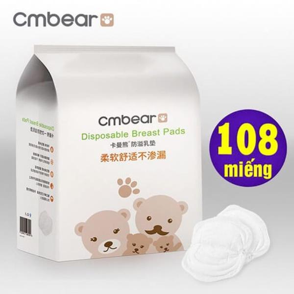 Miếng lót thấm sữa CM Bear ( Bịch 108 miếng)