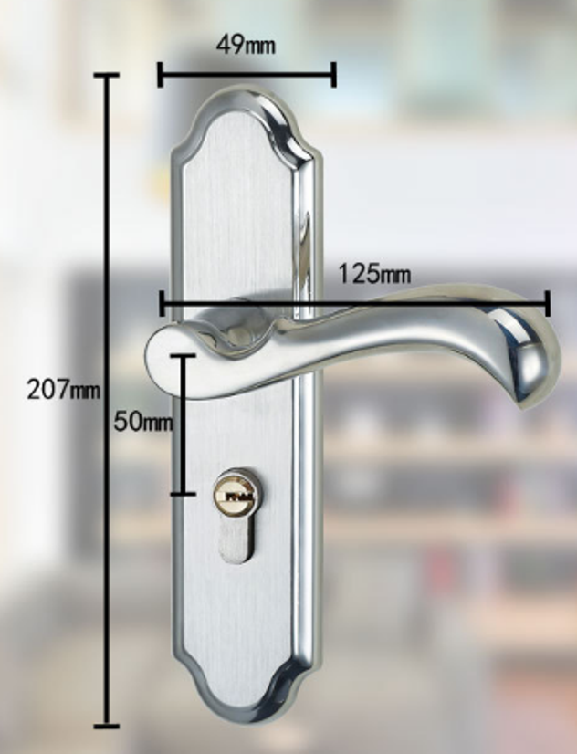Khóa cửa tay gạt Inox Canadi MS3A