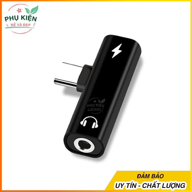 [HCM]Bộ chuyển đổi 2 trong 1 Type C sang Jack 3.5 âm thanh vừa sạc vừa nghe nhạc chơi game tiện dụng -  PHỤ KIỆN RẺ VÀ ĐẸP