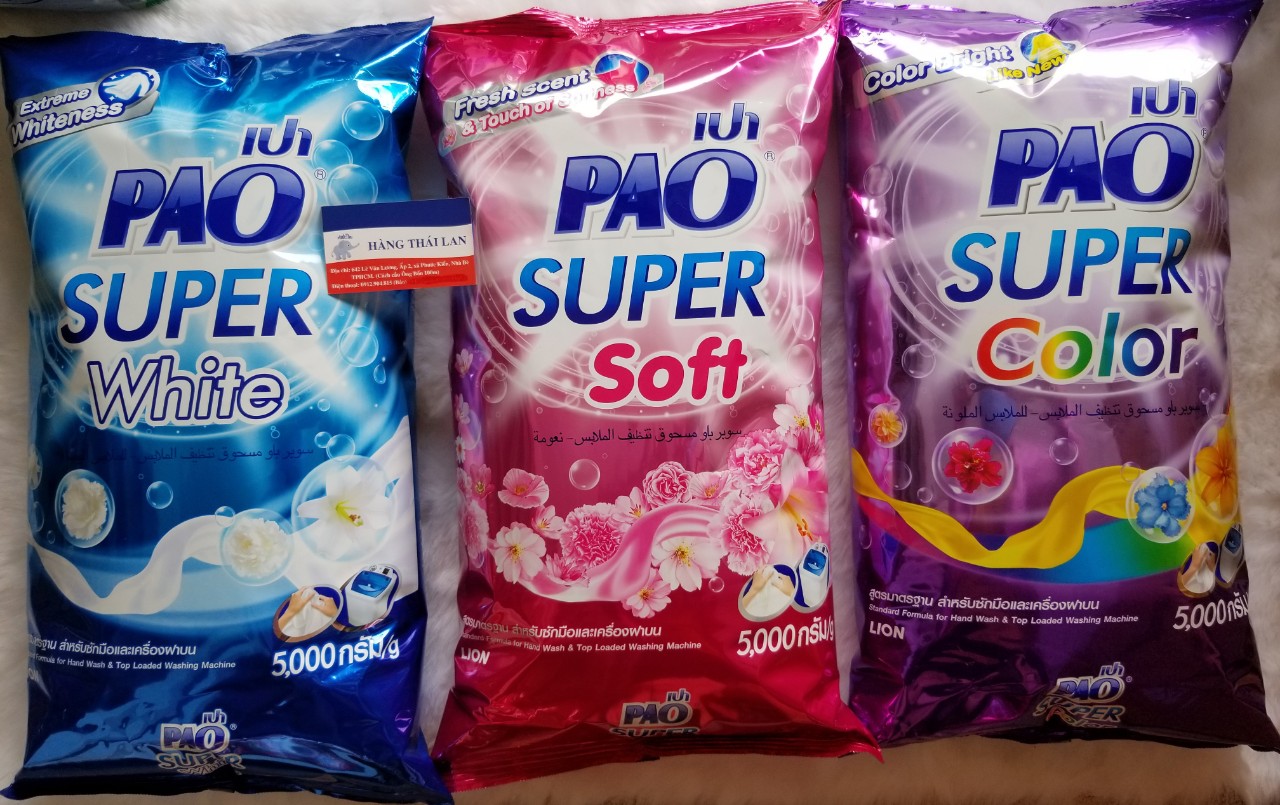[HCM]Bột giặt Pao Thái Lan 5kg-Màu Tím