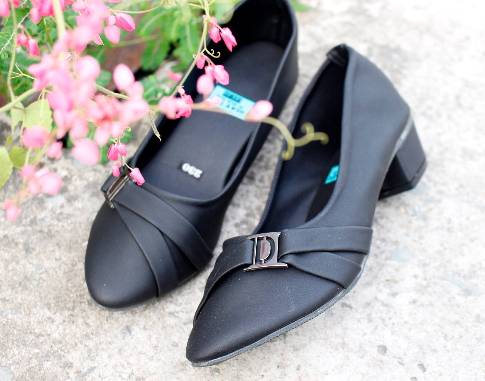 Giày búp bê nữ đế 3cm chữ d| ms 254