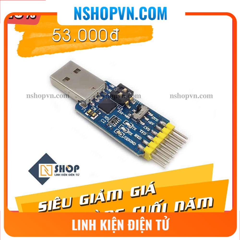 Mạch chuyển tín hiệu 6 chức năng usb to ttl uart rs232 rs485