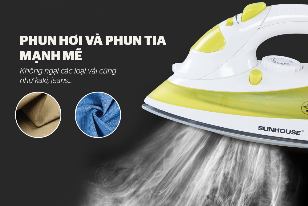 Bàn là hơi nước SUNHOUSE SHD2067