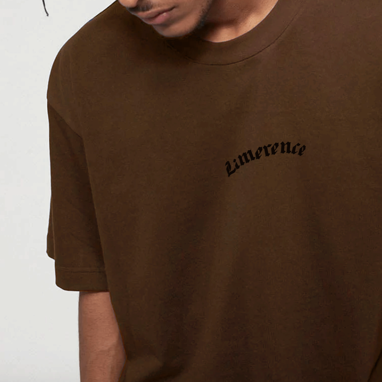Áo thun form rộng LIMERENCE - Basic logo cotton cao cấp co giãn, dày dặn Local Brand