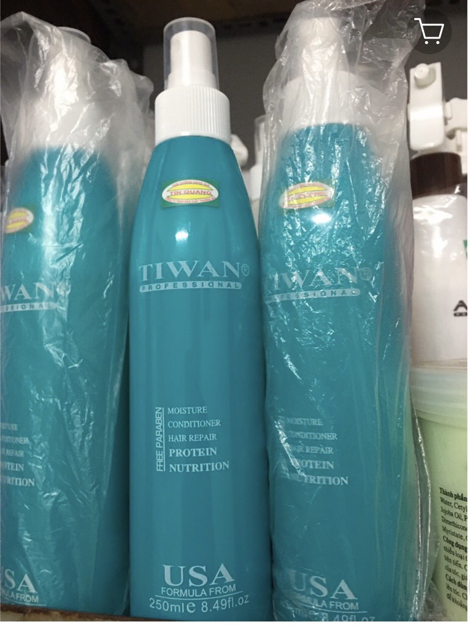 SỮA DƯỠNG TÓC TIWAN 250ML  chai xanh