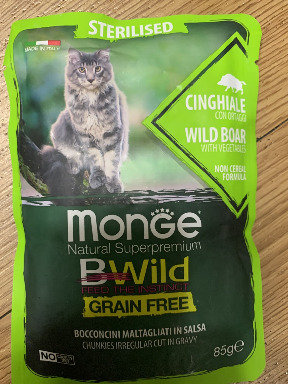 PATE MONGE(Grain free) THỨC ĂN CAO CẤP MÈO Gói 85g