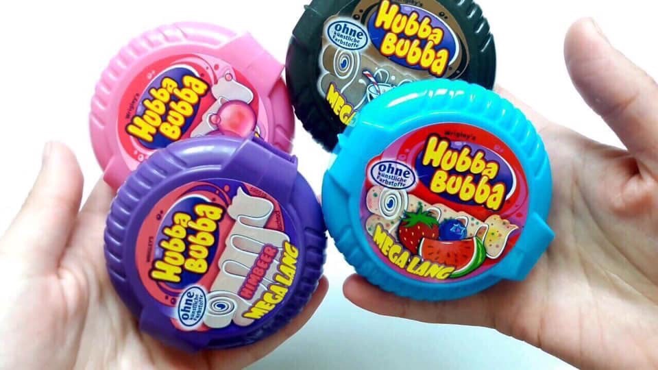Combo 4 cuộn Hubba Bubble Đức 4 vị
