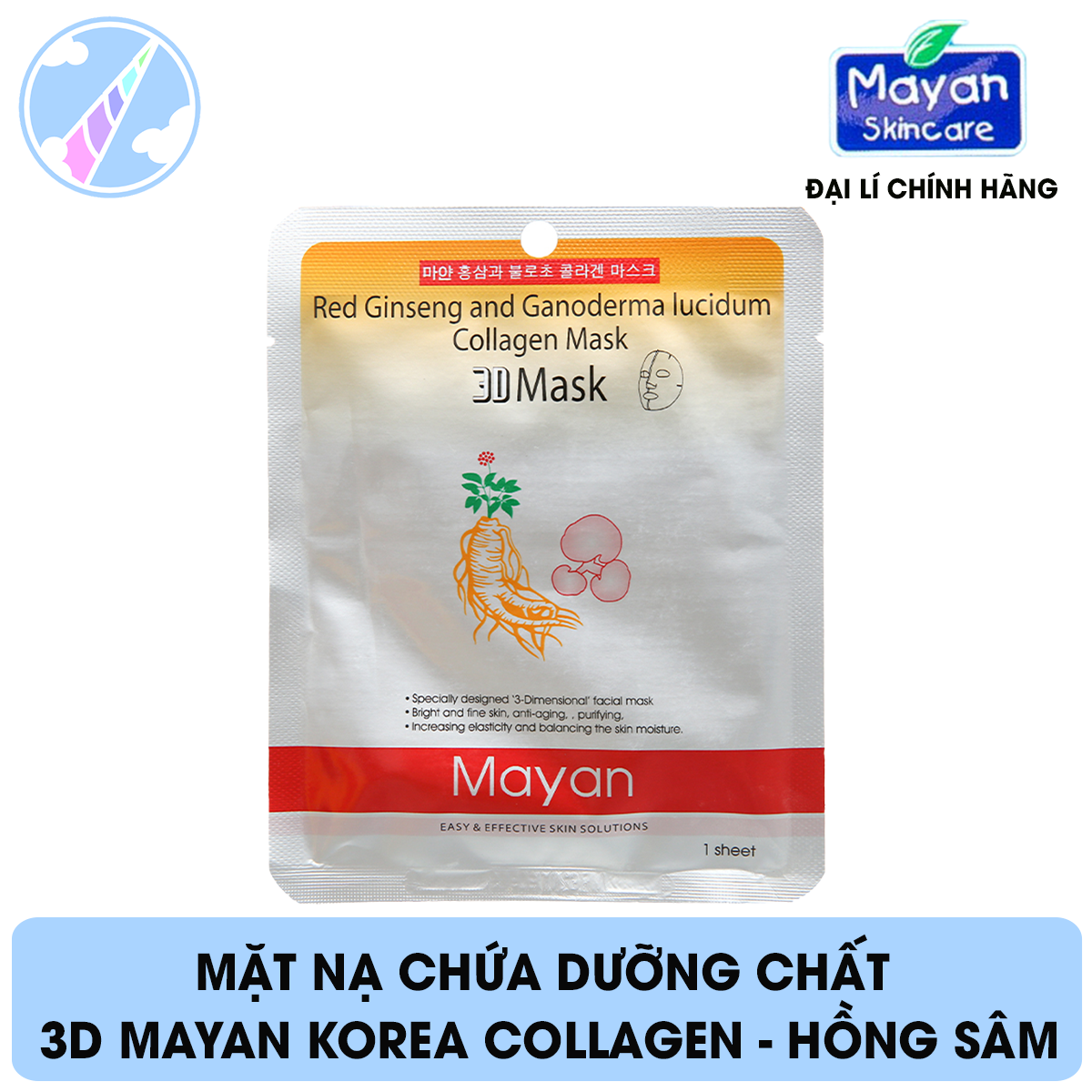 Mặt Nạ MAYAN Korea Collagen 3D Mask