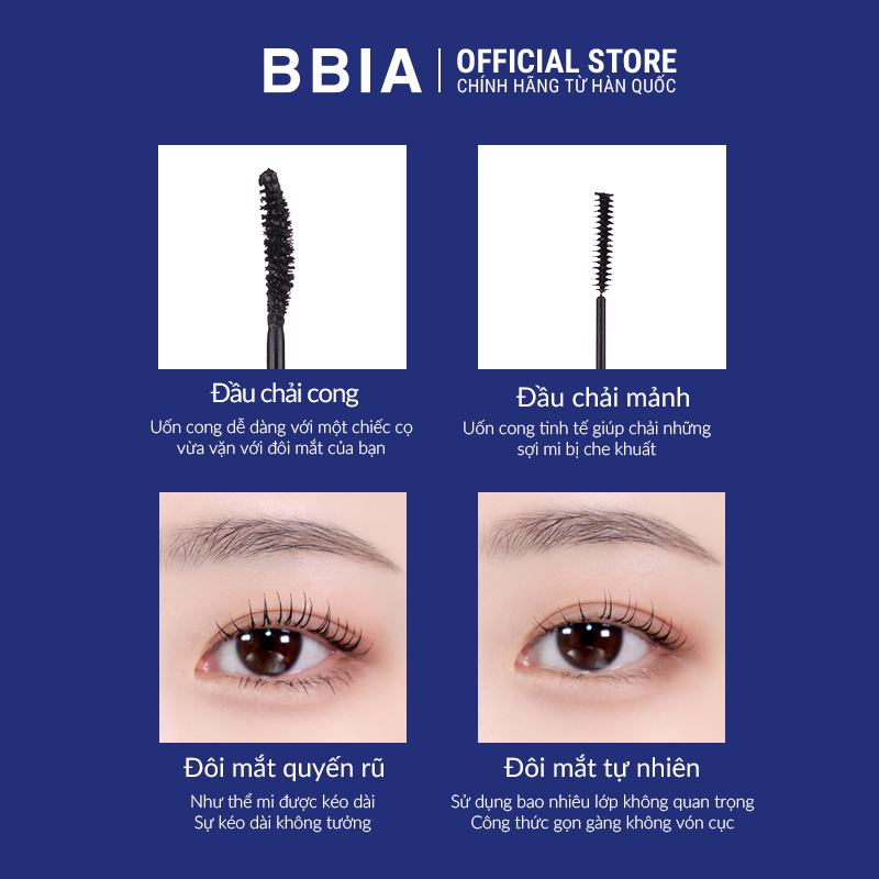 [NEW] Mascara tơi mi, không lem trôi BBIA Never Die Mascara Slim 3ml