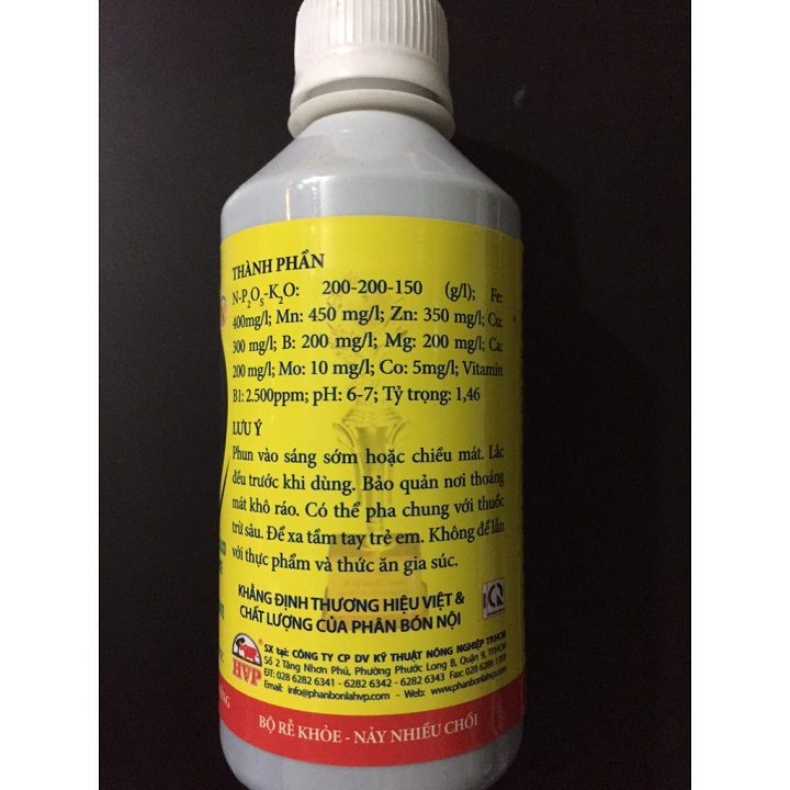 Phân bón lá Vitamin b1- cao cấp Hvp - 250ml