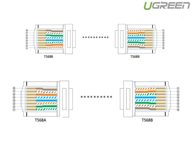 Hạt mạng RJ45 Cat6 túi 10c Ugreen 20333 cao cấp