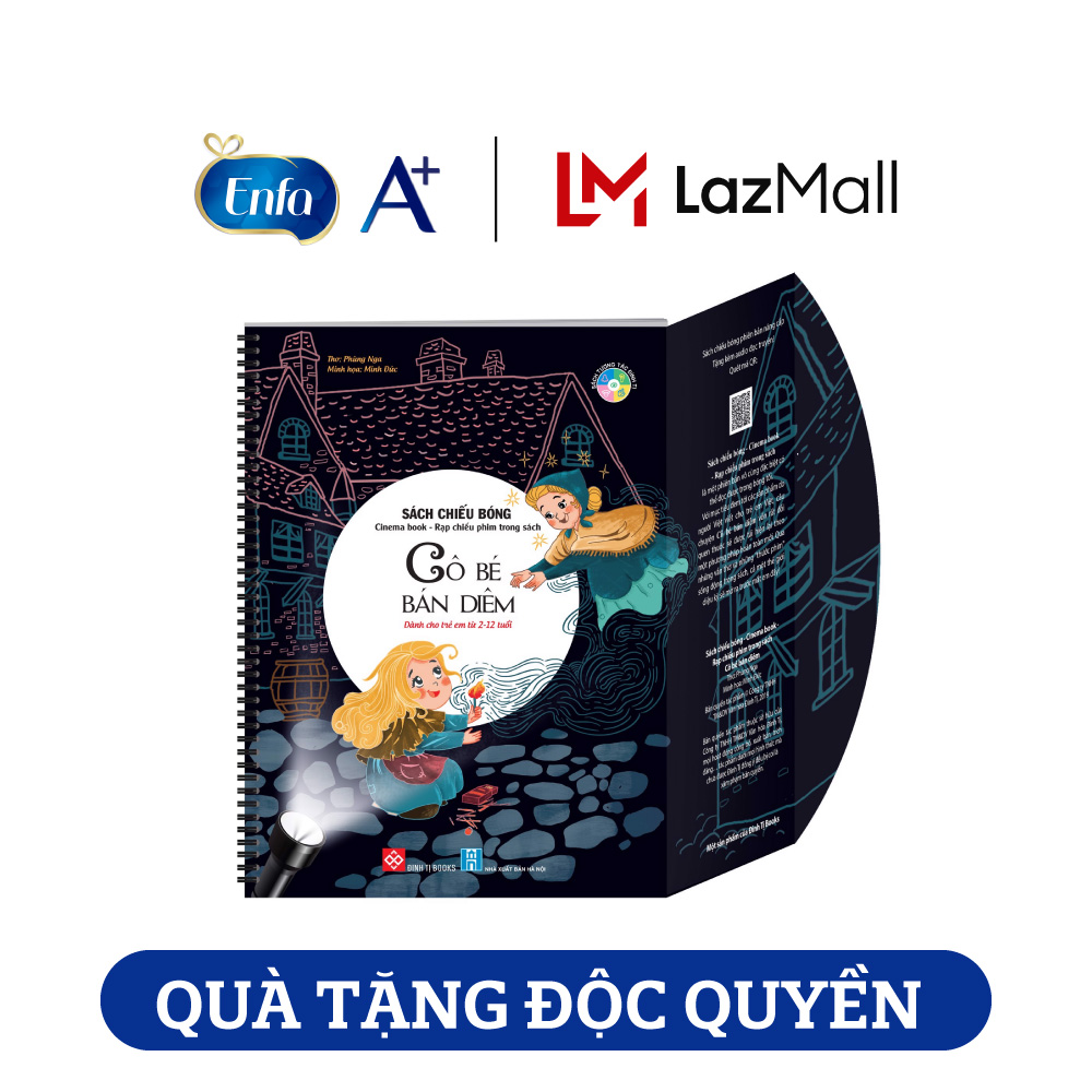 [ Quà Tặng Enfa] Sách chiếu bóng - Cô bé bán diêm