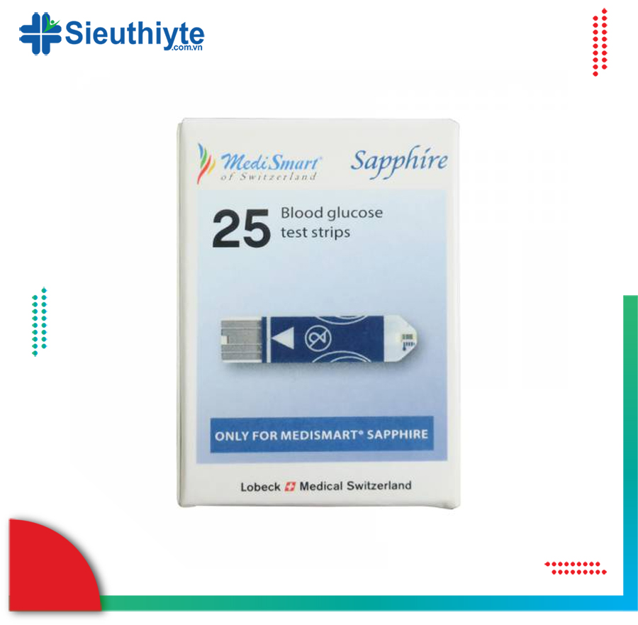 Que thử máy đo đường huyết Sapphire Plus