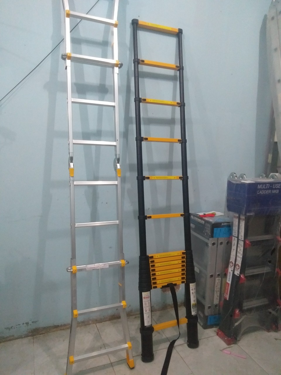 Thang nhôm rút xếp 4.4M Sumika SKS440
