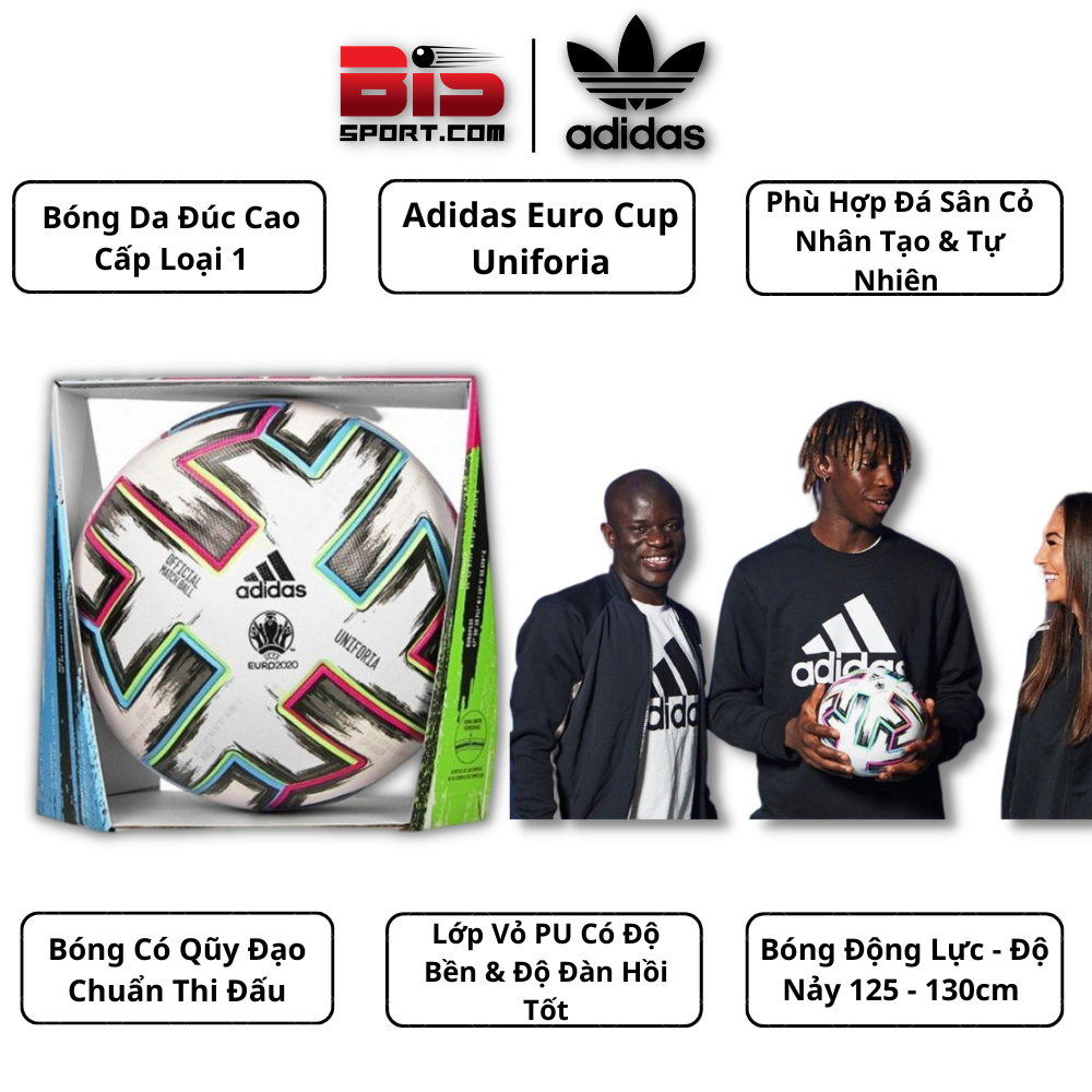 Quả Bóng Đá Euro Cup Uniforia 2021- 2020 - Bóng Đúc Cao Cấp Loại 1 - Size 5 - Tặng Kim Bơm