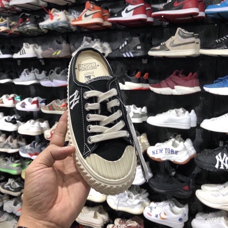 Giày Sục Ny Đạp Gót , Sục Thể Thao Mlb 4 Cm ( Xả Hàng)