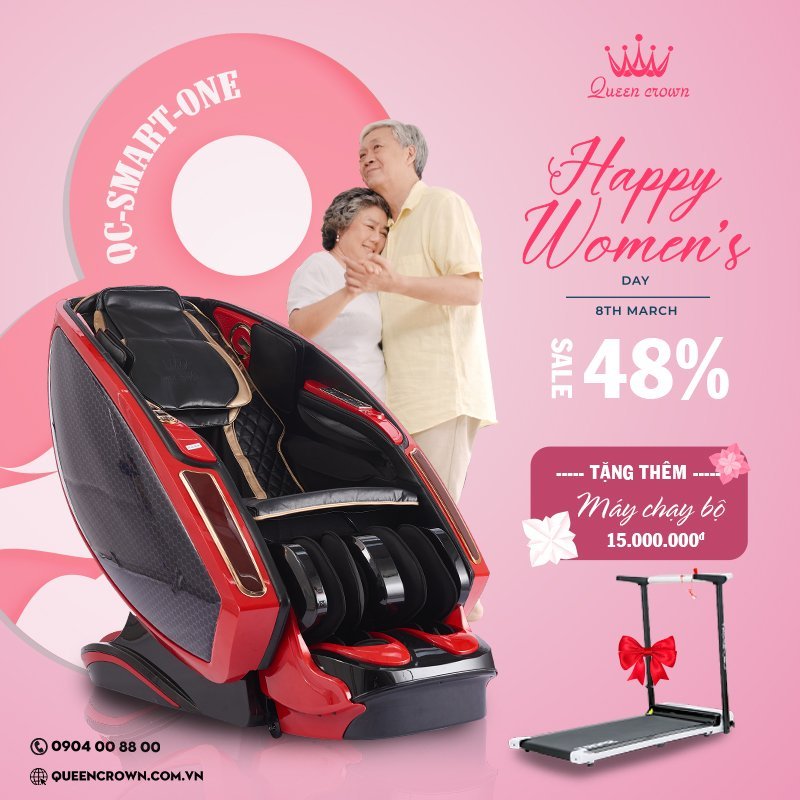 Ghế massage Queen Crown QC Smart One