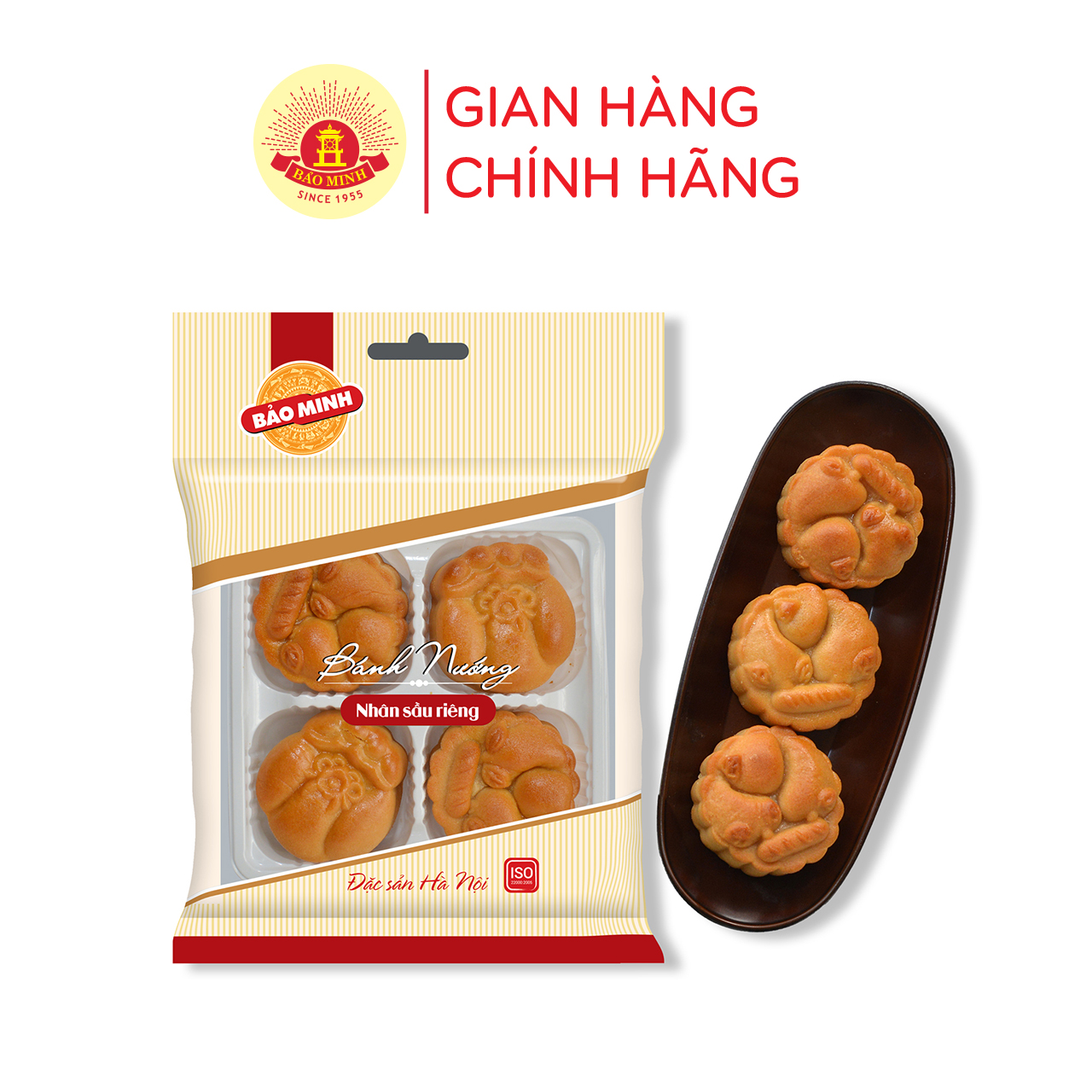 Bánh nướng Bảo Minh nhân sầu riêng 160g