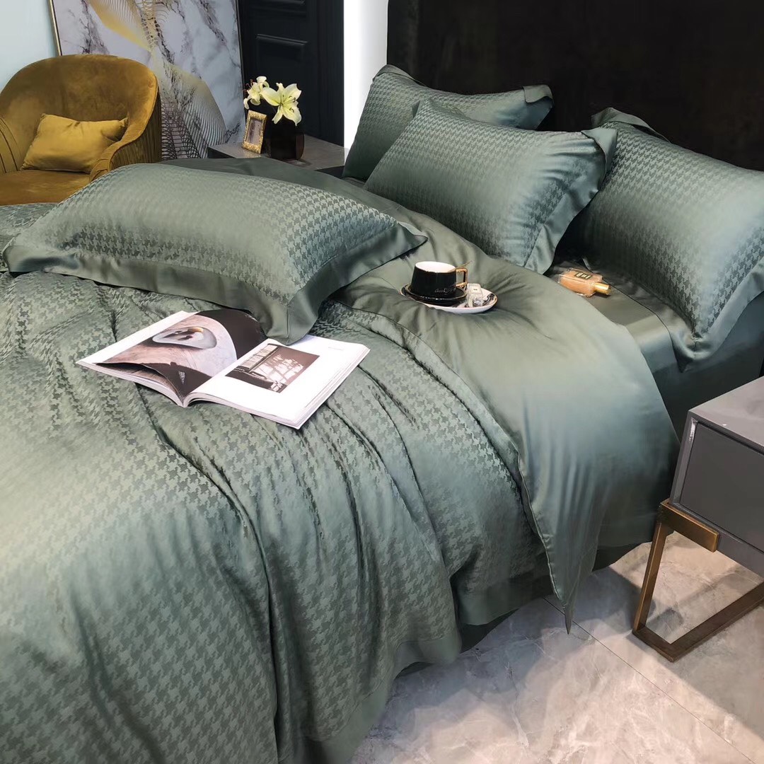 [LỤA TENCEL 100S 5D TC/5D006] - Bộ Chăn Ga Hạ Vy 04 món , Đẳng cấp