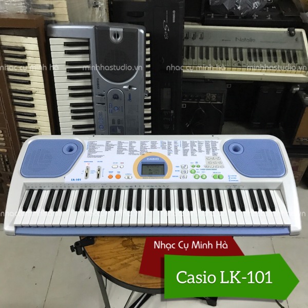 Organ Casio LK-101. Đàn đã qua sử dụng, chạy hoàn hảo, chưa sửa chữa, ngoại hình còn tương đối đẹp.