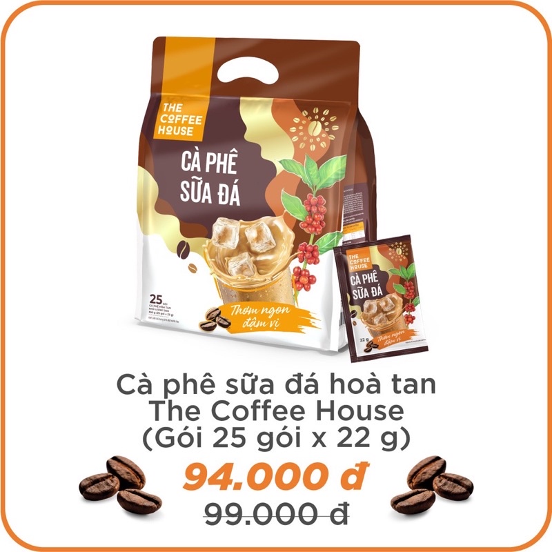 Cà Phê Sữa Hoà Tan 25 gói ( 550g ) The Coffee House