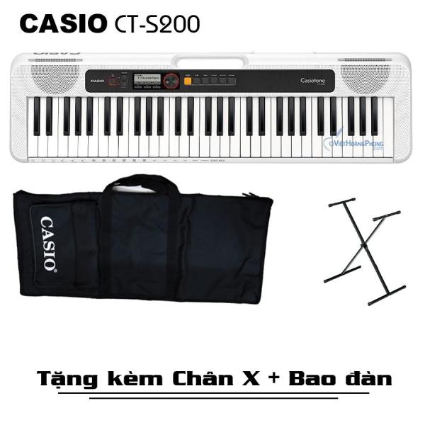 [HCM][Trả góp 0%] Đàn Organ Casio Casiotone CT-S200 (Đủ 3 màu) Kèm Adapter + Giá nhạc + Chân X + Bao đàn - HappyLive Shop