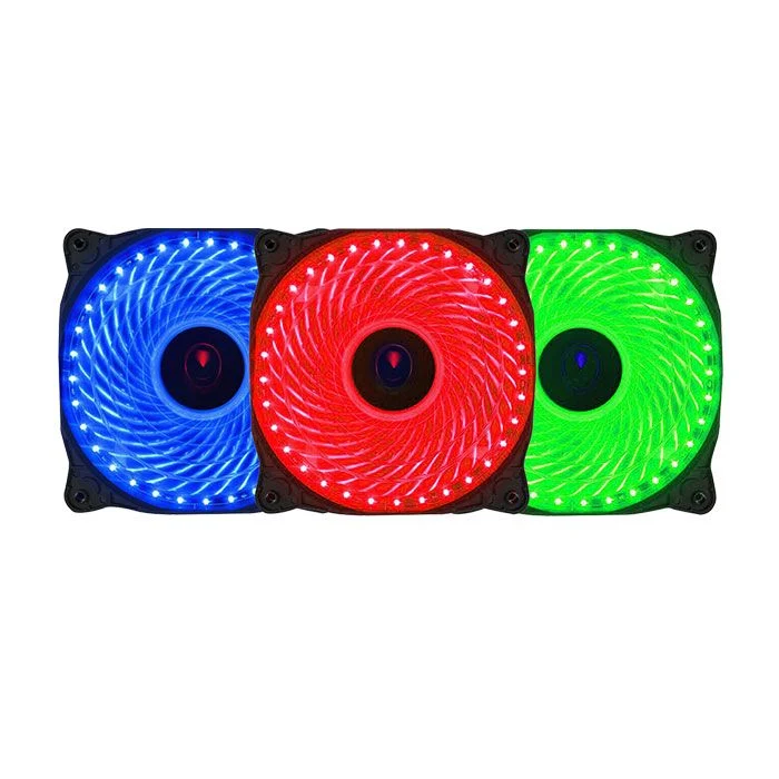 FAN LED 12CM COOLMOON MÀU ĐỎ 33 BÓNG