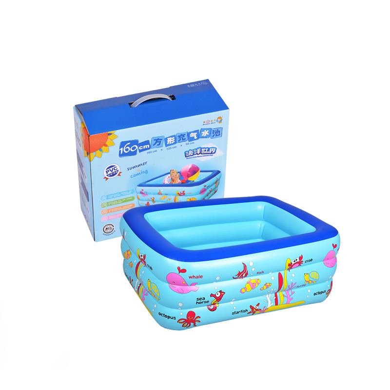 Bể bơi phao 2 tầng và 3 tầng hình chữ nhật , bể bơi bơm hơi 1,2m