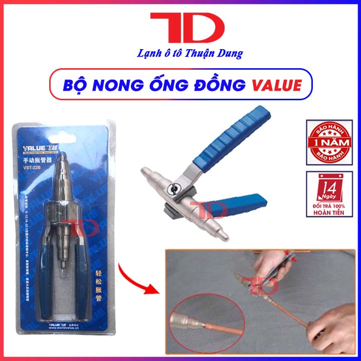 Kìm nong ống đồng value vst 22b - điện lạnh thuận dung