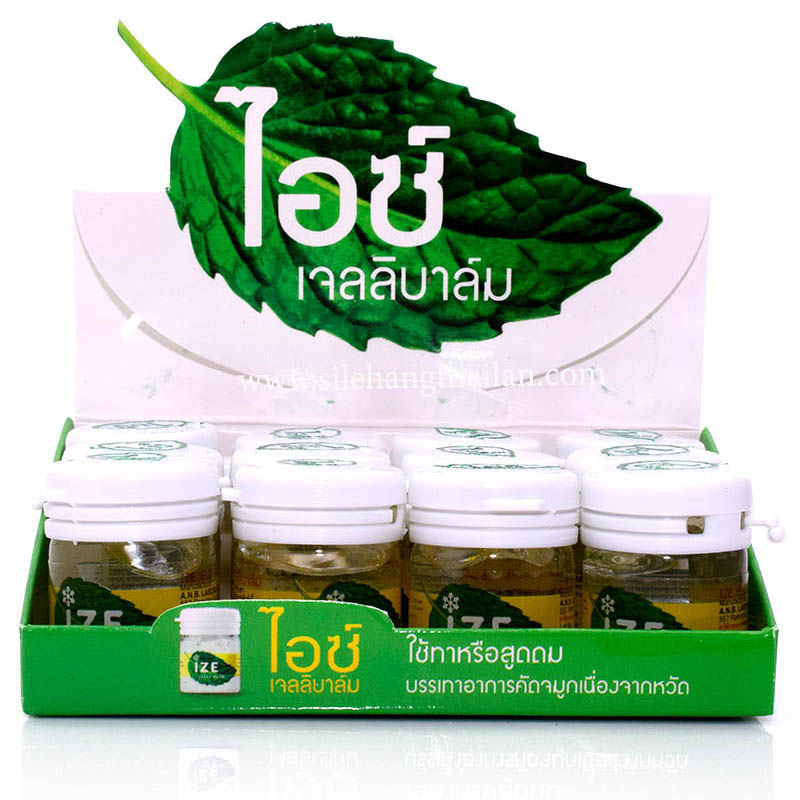 DẦU GIÓ HÍT THÔNG MŨI BẠC HÀ - IZE JELLI BALM - THÁI LAN
